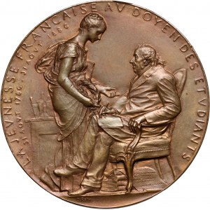 France, medal from 1880, Michel Eugène Chevreul, Member of the Academy of Sciences