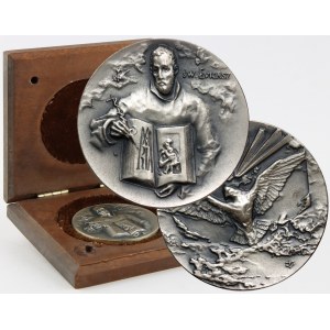 PRL, srebrny medal bez daty (1983), św. Łukasz