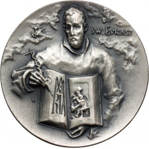 PRL, srebrny medal bez daty (1983), św. Łukasz