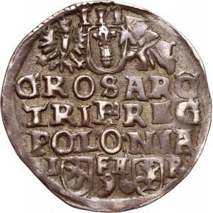 Zygmunt III Waza, trojak 1596 IF HR, Poznań