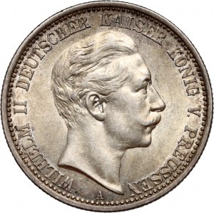 Germany, Prussia, Wilhelm II, 2 Mark 1902 A, Berlin