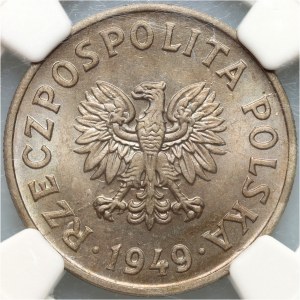 PRL, 50 groszy 1949, miedzionikiel