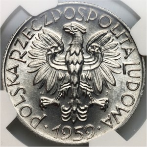 PRL, 5 złotych 1959, Rybak