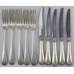 Cutlery set, signed with nobleman