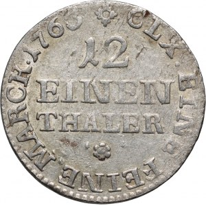 Fryderyk Chrystian, 1/12 talara 1763 FWóF, Drezno
