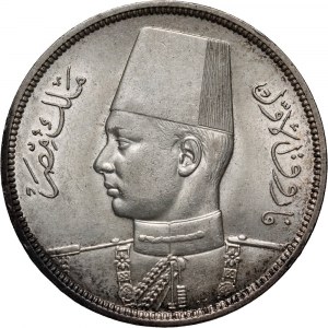 Egypt, Farouk I, 10 Qirsh 1358 (1939)