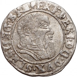 Śląsk, Księstwo Brzesko-Legnicko-Wołowskie, Fryderyk II, grosz 1544, Legnica