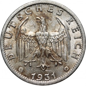 Germany, Weimar Republic, 3 Mark 1931 A, Berlin