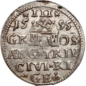 Zygmunt III Waza, trojak 1595, Ryga