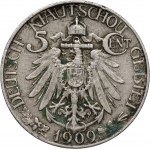 Germany, Kiao-Chau, Wilhelm II, 5 Cents 1909, Berlin