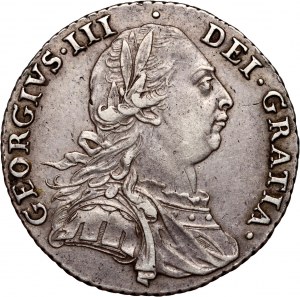 Velká Británie, George III, šilink 1787, Londýn