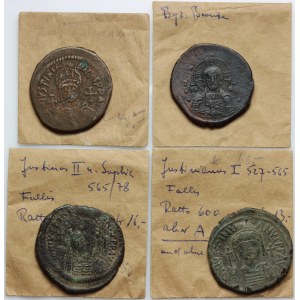 Byzantium, coin set, (4 pieces)