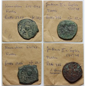 Byzantium, coin set, (4 pieces)