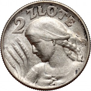 II RP, 2 zl. 1925, s tečkou, Londýn, Harvester