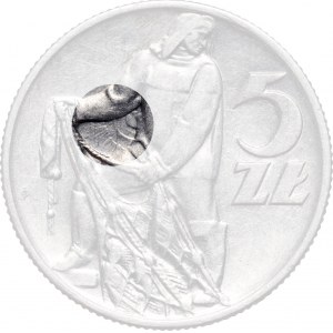 PRL, 5 złotych 1959, Rybak, słoneczko