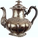 Silver tea pot, 19th century