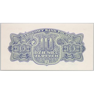 PRL, 10 złotych 1944 obowiązkowe, seria Dd, emisja pamiątkowa