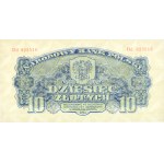 PRL, 10 złotych 1944 obowiązkowe, seria Dd, emisja pamiątkowa