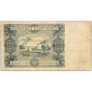 PRL, 500 złotych 15.07.1947, seria Y