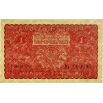 II RP, 1 marka polska 23.08.1919, I serja DO, ciekawy numer 990900