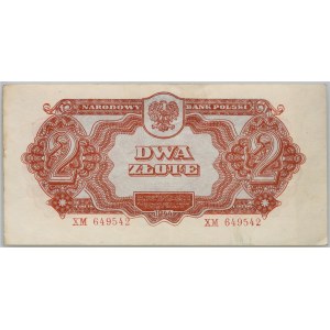 PRL, 2 złote 1944 obowiązkowym, seria XM