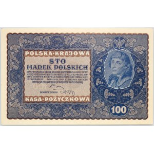 II RP, 100 marek polskich 23.08.1919, IJ serja O