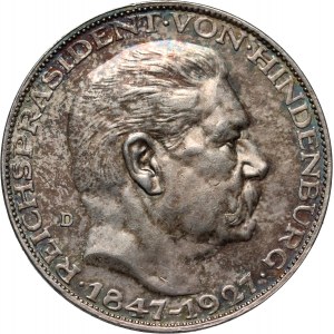 Germany, 1927 medal, Paul von Hindenburg