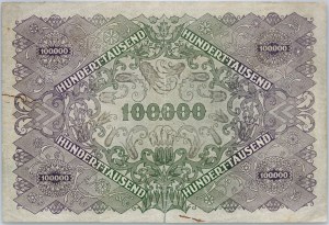 Rakousko, 100000 korun 1922