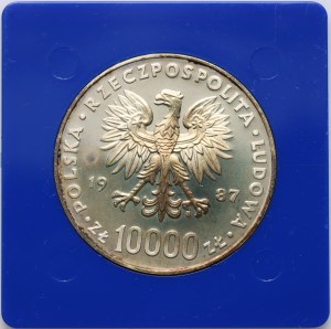 Polská lidová republika, 10000 zlotých 1987, Jan Pavel II.
