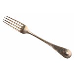 Silver Abdank crest fork, late 19th/early 20th century