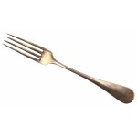 Silver Abdank crest fork, late 19th/early 20th century