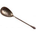 Silver spoon for putting ice cream