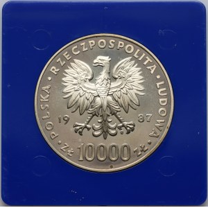 PRL, 10000 złotych 1987, Jan Paweł II