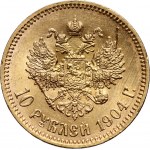 Russia, Nicholas II, 10 Roubles 1904 (АР), St. Petersburg