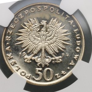 PRL, 50 złotych 1974, Fryderyk Chopin, rzadszy rocznik