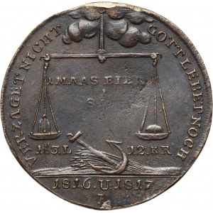 Germany, Token, In memory of the Great Famine of 1816-1817