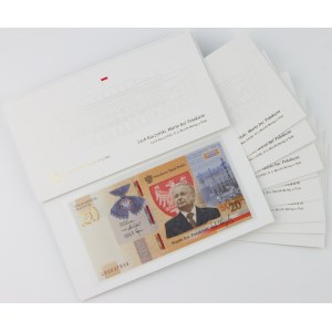 III RP, zestaw banknotów 20 złotych 2021, Lech Kaczyński Warto Być Polakiem, seria LK, (10 sztuk)