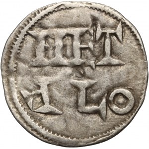 France, Carolingians, Charles III the Simple 893 -922, Denar, Melle