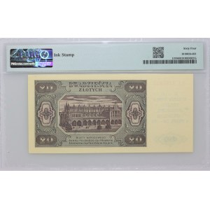 PRL, 20 złotych 1.07.1948, seria KE