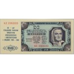 PRL, 20 złotych 1.07.1948, seria KE