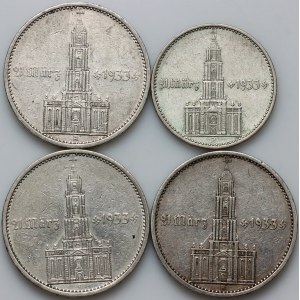 Germany, Third Reich, set of coins from 1934, (4 pieces)