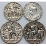 Germany, set of coins from 1901-1913, (4 pieces)