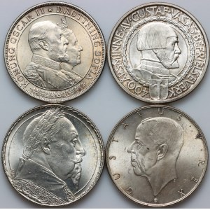 Sweden, set of coins from 1907-1938, (4 pieces)