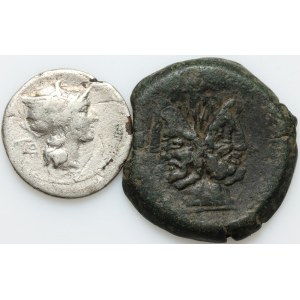 Antique, coin set, (2 pieces)