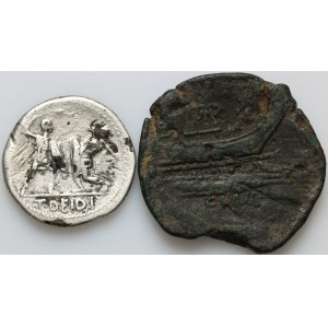 Antique, coin set, (2 pieces)