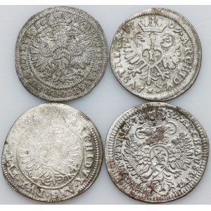 Austria, set of coins from the 17th-18th centuries, (4 pieces)