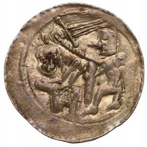 Władysław II Wygnaniec 1138-1146, denar, orzeł i zając, bez znakow