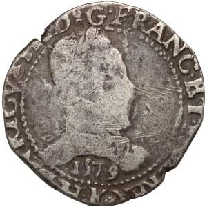 Henryk Walezy, frank 1579 K, Bordeaux