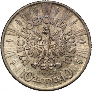 II RP, 10 złotych 1937, Warszawa, Józef Piłsudski