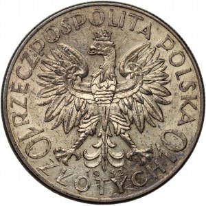 II RP, 10 złotych 1932, Warszawa, Głowa Kobiety